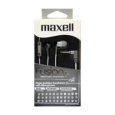 Maxell audífono fusión con micrófono silver 347369