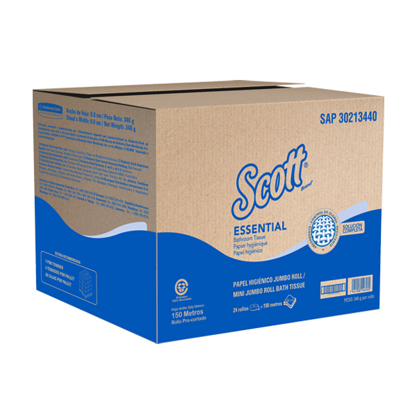 KCP papel higiénico mini jumbo scott 24×150 30213440