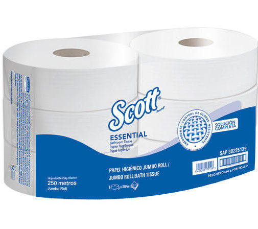 KCP papel higiénico scott 6x1x250 essential 30225139