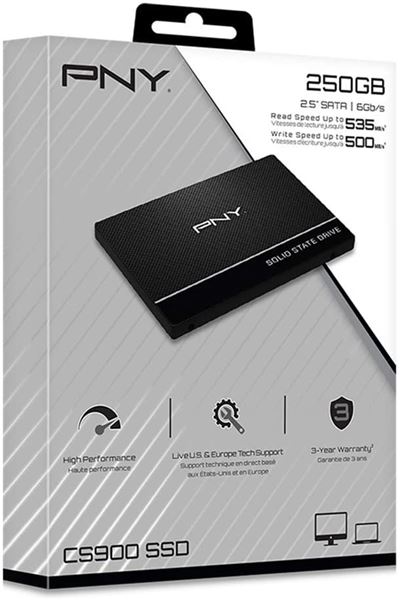 PNY HD interno 250gb solido 2.5 SSD7CS900-250-rb
