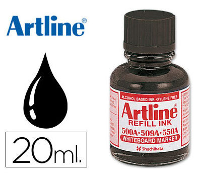 Artline tinta para almohadilla negra 20cc