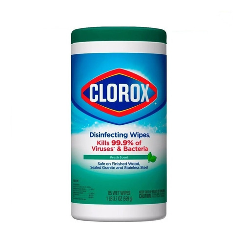 Clorox toalla desinfectante 85 unidades