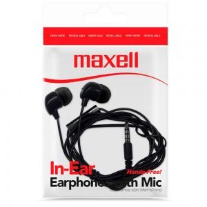 Maxell audífono in-bax con micrófono, negro 347945 MX00040