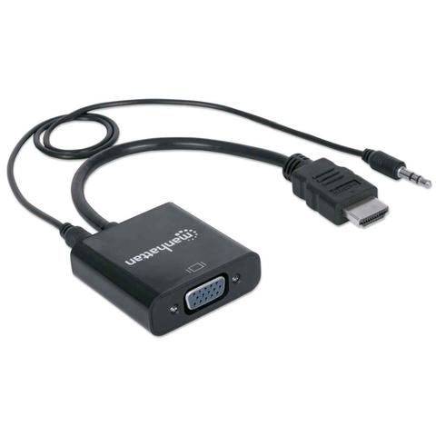 Manhattan convertidor HDMI am-VGA+audio Mod/151559