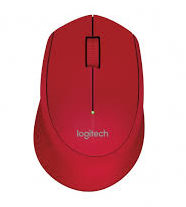 Logitech mouse inalámbrico M280, rojo