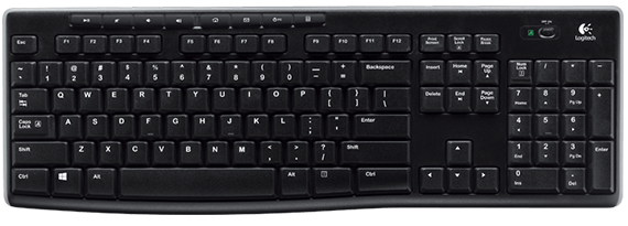 Logitech teclado K270, inalámbrico