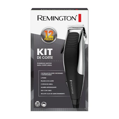 Remington kit cortadora de cabello 12 piezas cromada HC1080 BD00