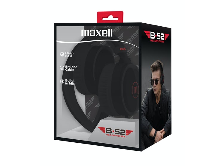 Maxell audífono con micrófono HP-B52 negro 347855