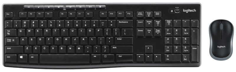 Logitech MK270 teclado + mouse, inalámbricos